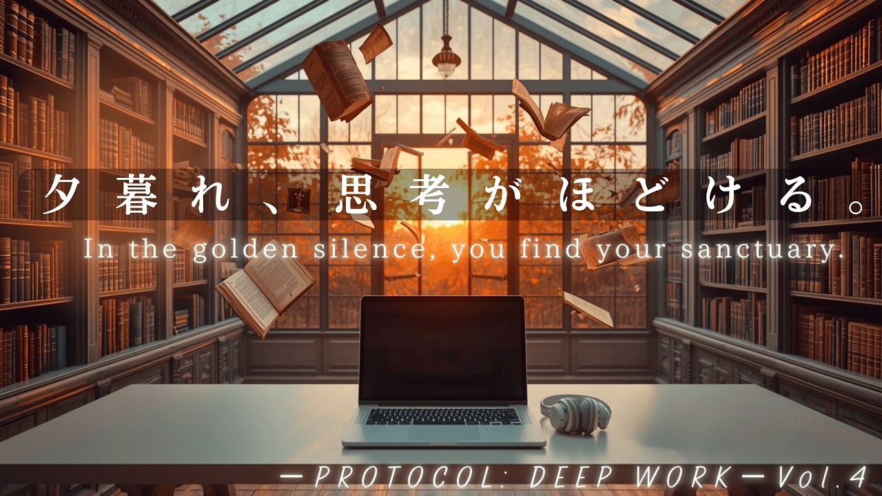 夕暮れ、思考がほどける。｜黄金の静寂に溶け込むピアノ独奏 - PROTOCOL: DEEP WORK Vol.4