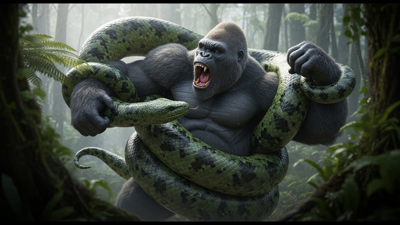 King Kong vs. Anaconda: The Ultimate Jungle Showdown! | Mythic Kingdom