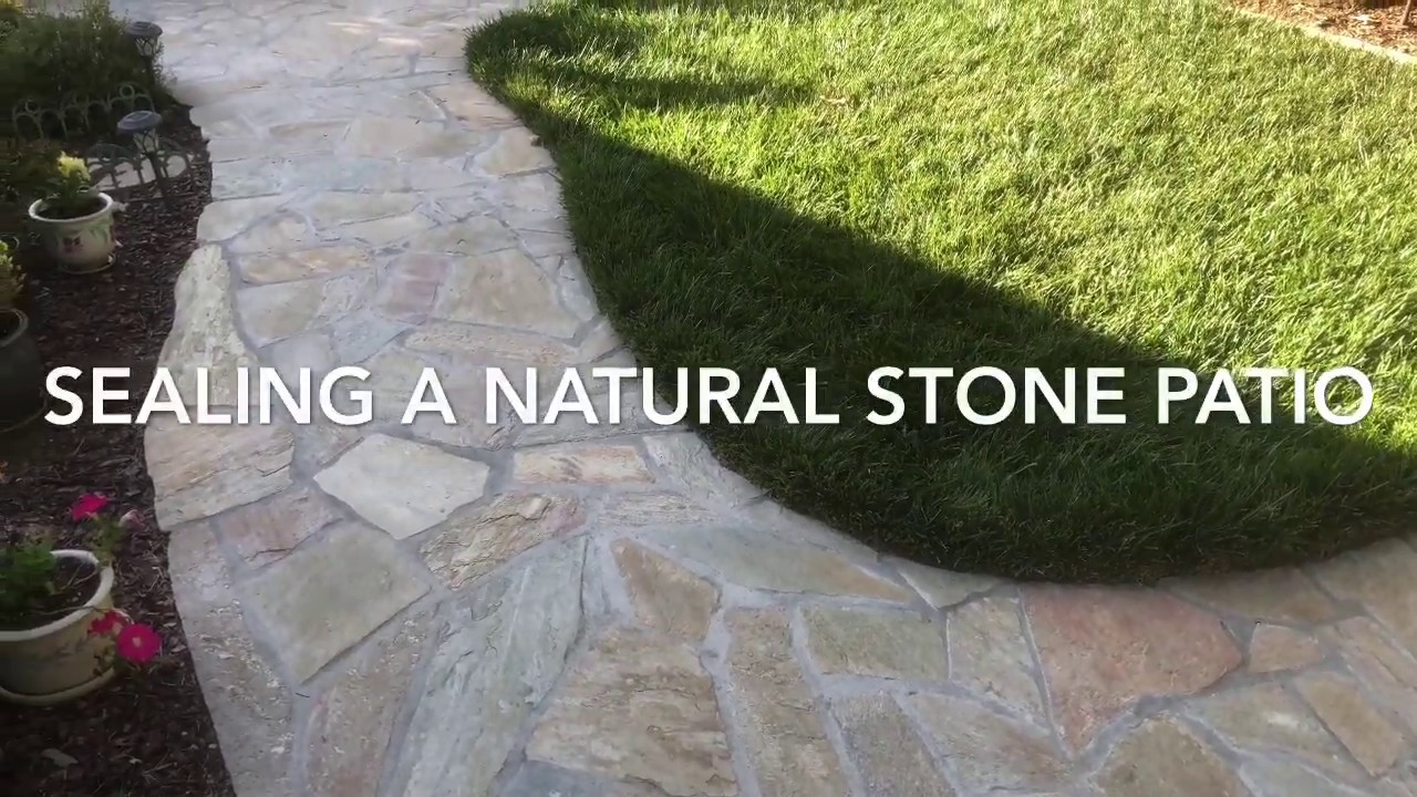 Sealing A Natural Stone Patio with Miracle 511 Seal & Enhancer