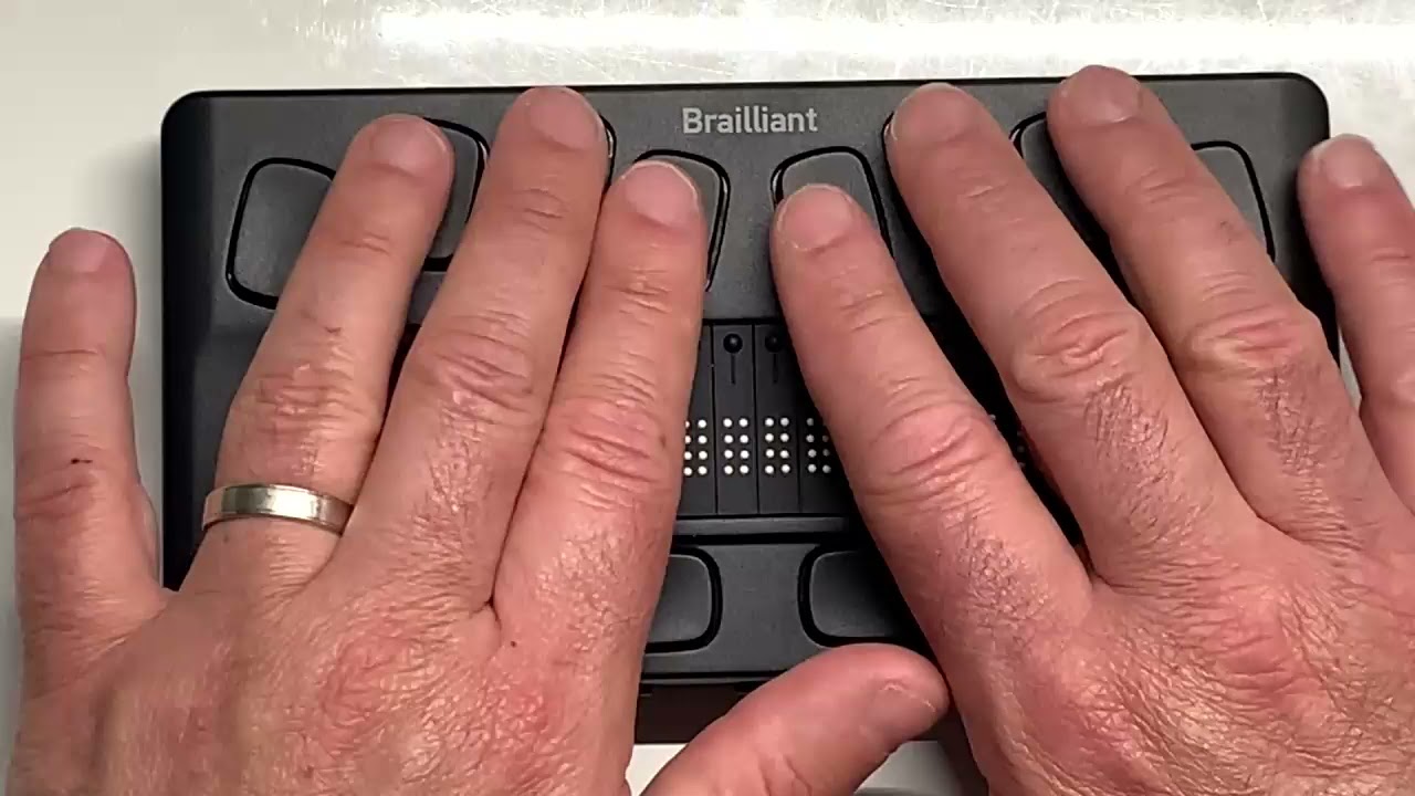 Braillant BI 20 X Humanware : Afficheur braille accessible iOS Android plage braille bloc-note