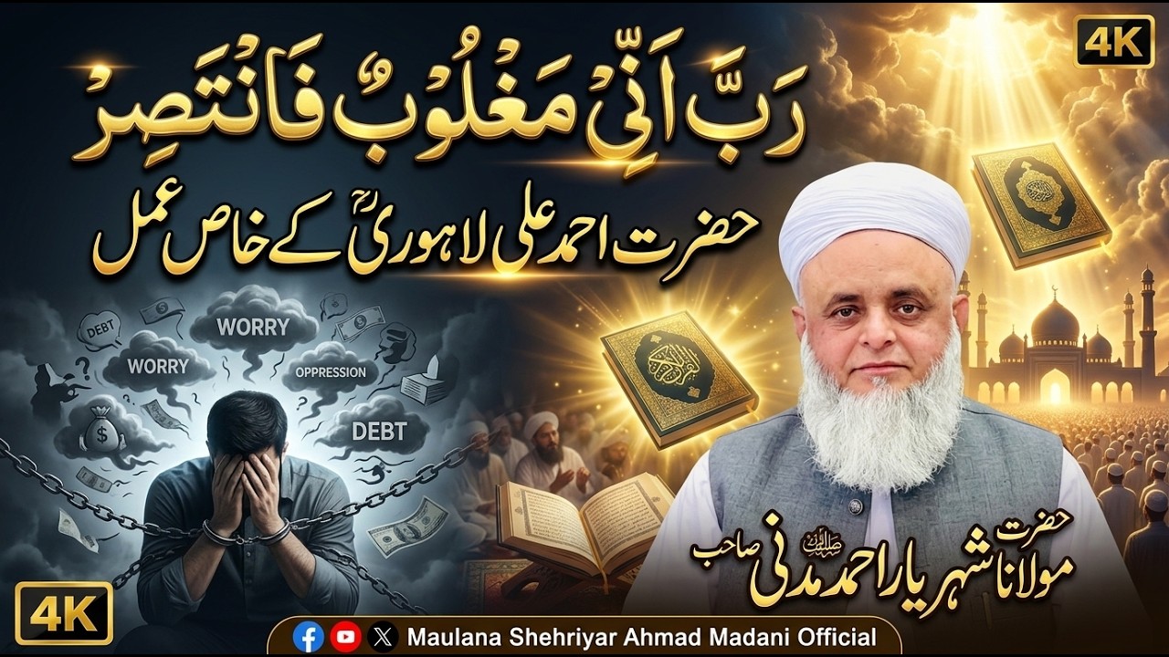 رَبَّ أَنِّي مَغْلُوبٌ فَانْتَصِرْ || حضرت احمد علی  لاھوری رحمۃ اللّٰہ علیہ کے خاص عمل