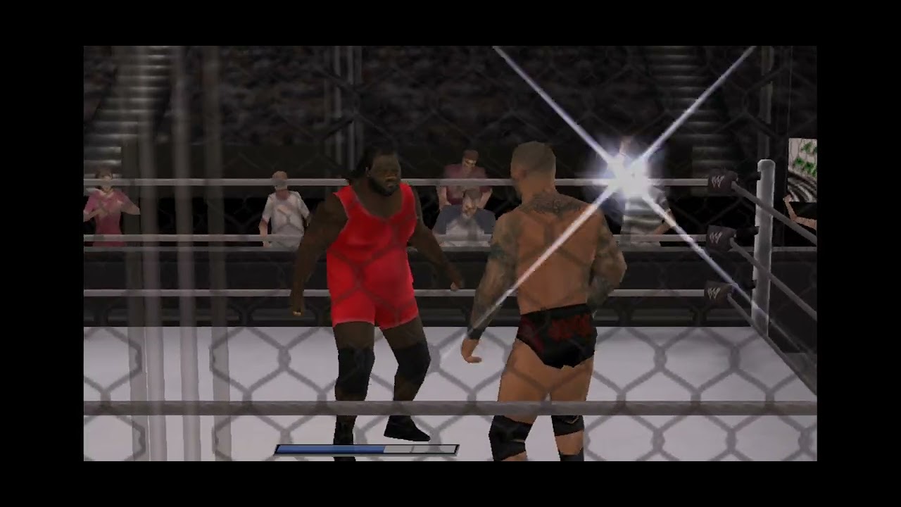 Mark Henry VS Randy Orton Steel Cage WWE Smackdown vs raw 2011