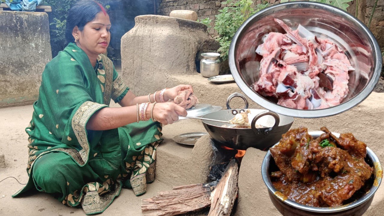 Village Style Mutton Curry Recipe 🔥 ll बिल्कुल देसी तरीके में बना मटन करी रेसिपी 🔥🔥