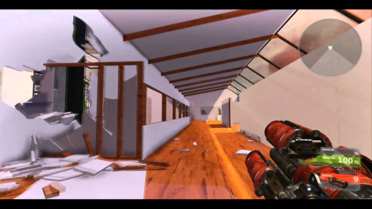 Art Gallery Destruction Demo in UE3 using APEX Destruction with GRB's