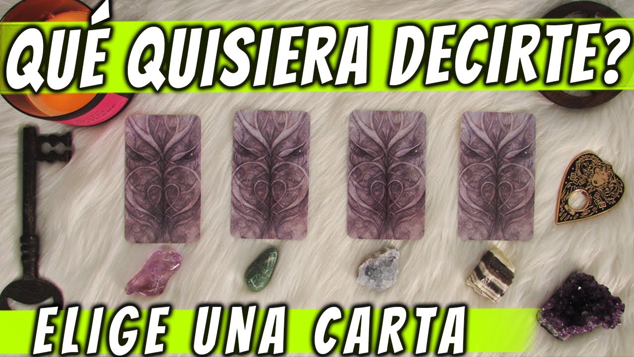 ¿QUÉ QUISIERA DECIRTE EN ESTE MOMENTO?🤫 - LECTURA INTERACTIVA 🔮