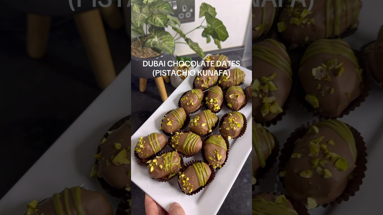 Dubai Chocolate Dates (Pistachio Kunafa) #dubaichocolate #baking #ramadanrecipes