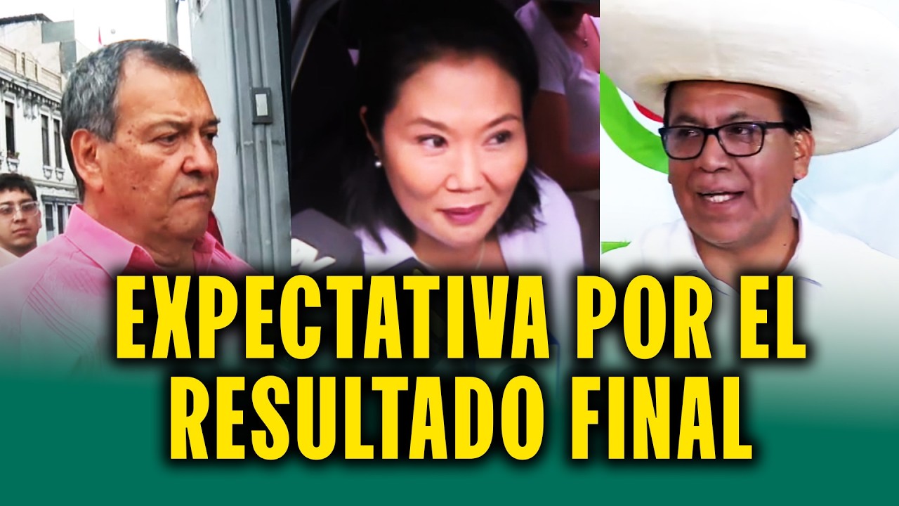 Fujimori, Nieto y S&aacute;nchez declaran sobre avance de conteo de votos: 