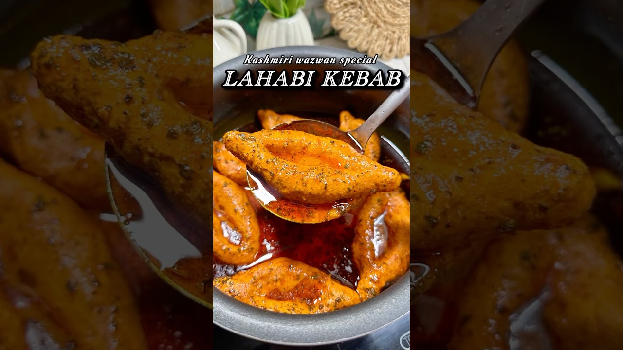 Kashmiri Wazwan-Style LAHABI KEBAB Recipe||Juicy & Delicious Chicken Kebab With Rich Gravy #shorts