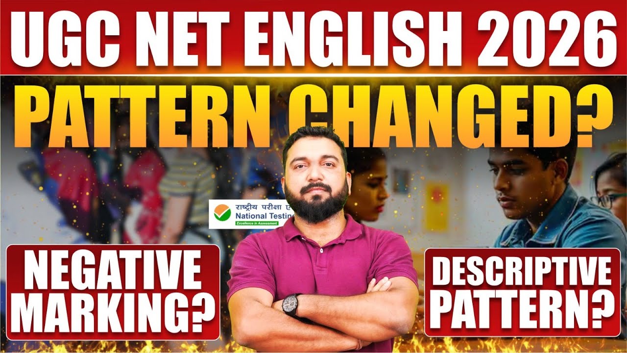 UGC NET English 2026 ALERT ⚠️ | Pattern Change, Negative Marking & Descriptive Paper in Future ?