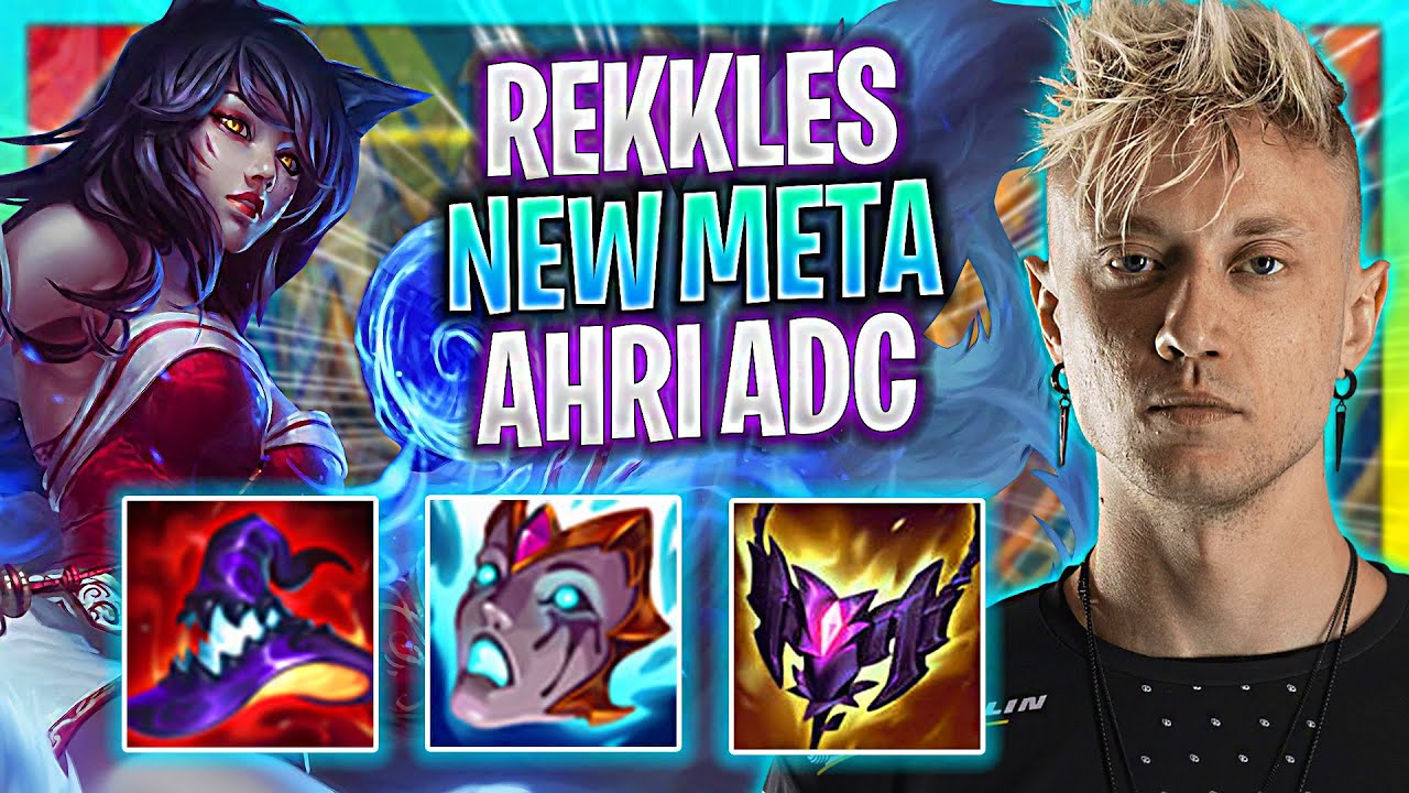 REKKLES TRIES NEW META AHRI ADC IN NORMAL GAME! | FNC Rekkles Plays Ahri ADC vs Jhin! |