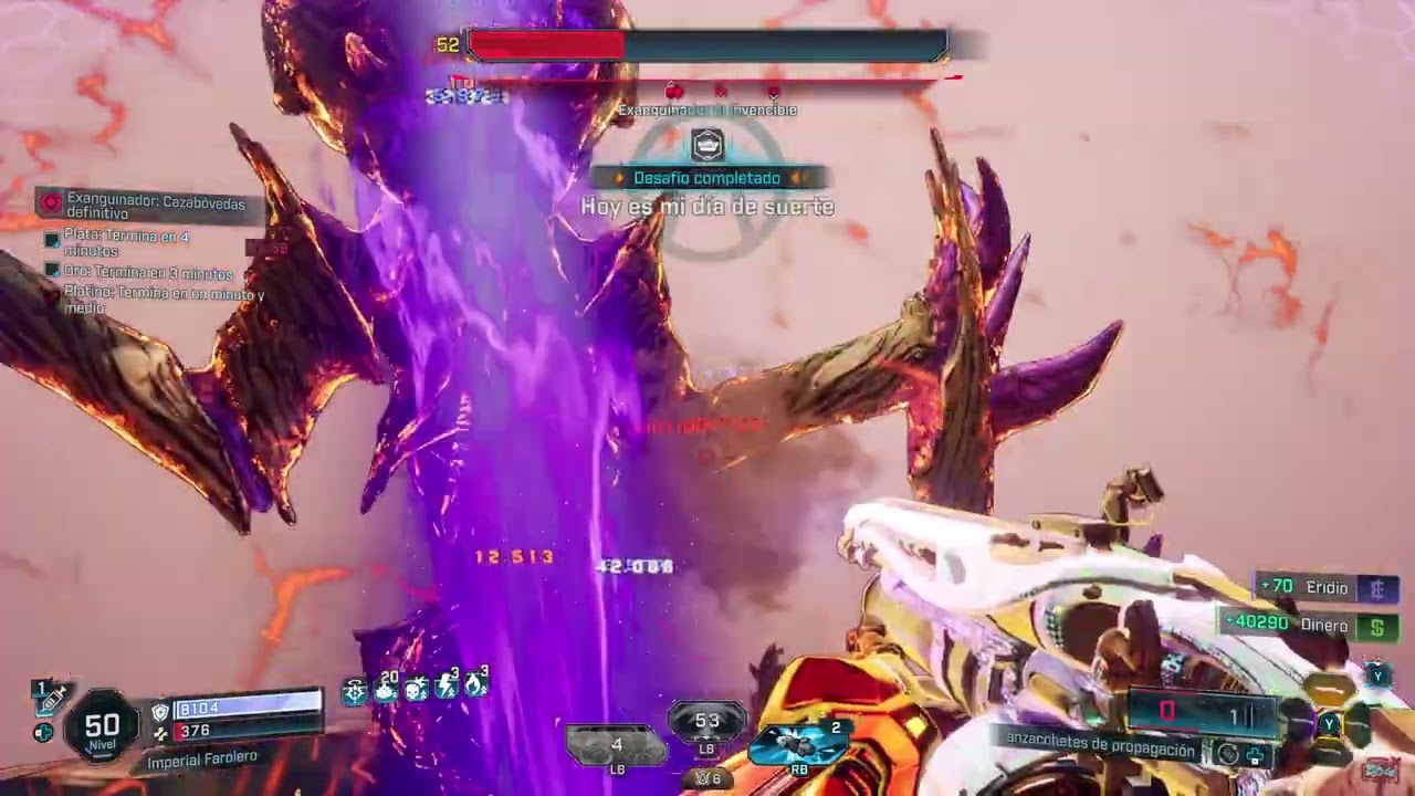 Borderlands 4 Amon Light touch vs BLOOMREAPER THE INVINCIBLE UVH 6 