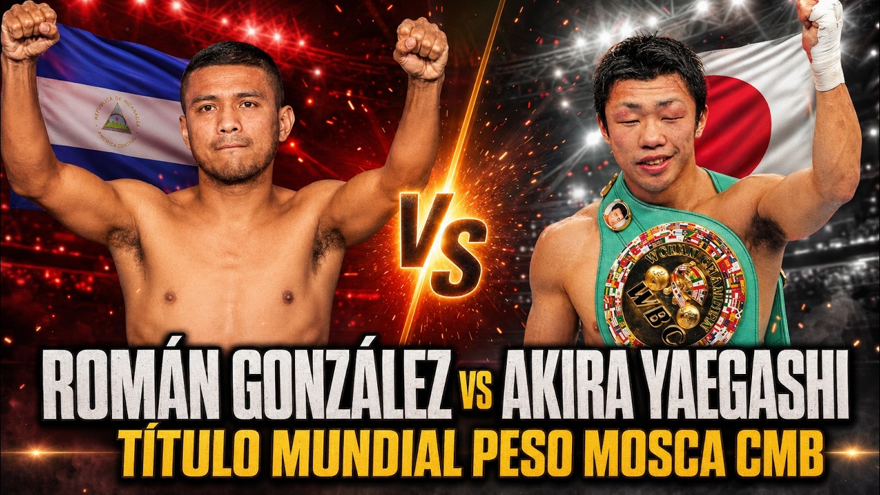 Roman Gonzalez (Nic) vs Akira Yaegashi (Jap) - Pelea Completa - Titulo Mundial Mosca CMB