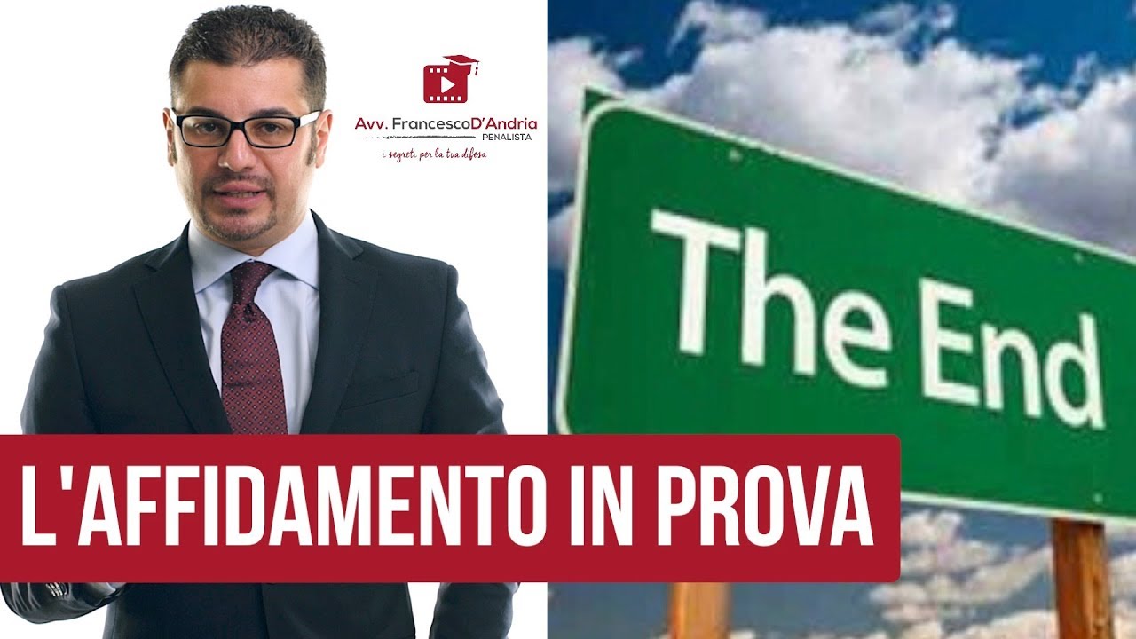 L’affidamento in prova