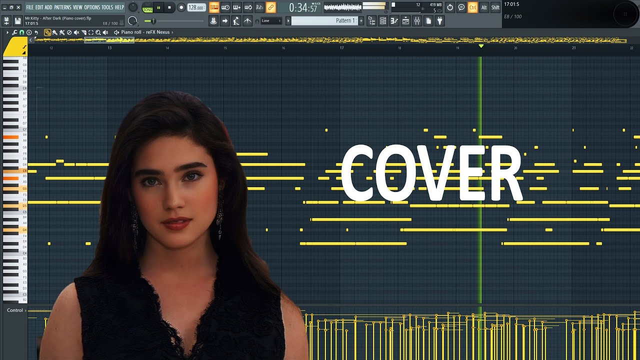 Mr. Kitty - After Dark (Piano midi)