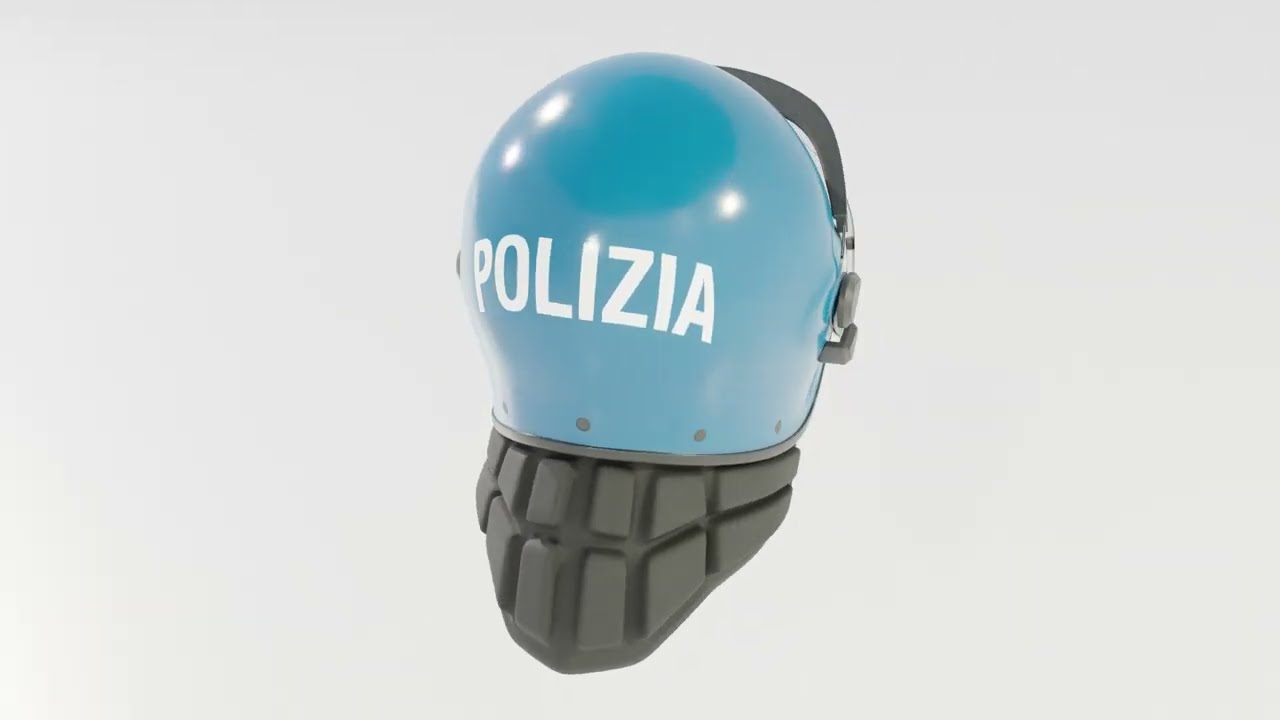 Italian Police Riot Helmet