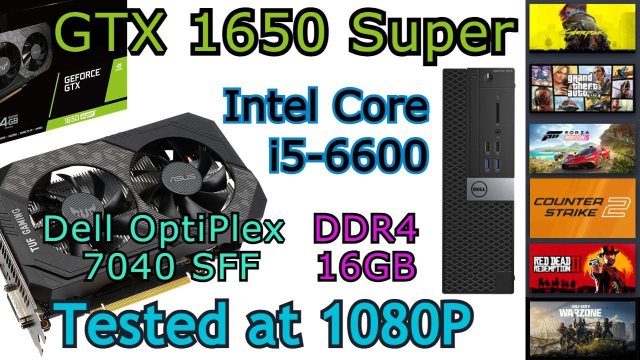 GTX 1650 Super + i5-6600 | 6 Games tested at 1080P (2024)