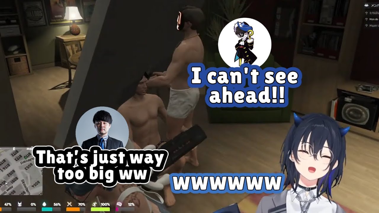 【VCR GTA3】Uruha laughing at Mondo and K4sen [ICHINOSE URUHA/VSPO]
