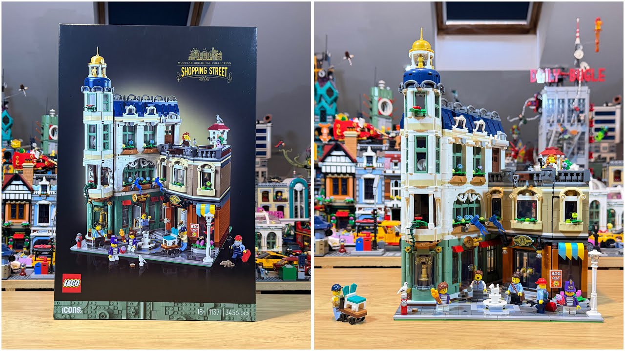 Обзор набора LEGO Icons Shopping Street 11371! #lego #legoicons #legomodular #lego11371 #legoshop...