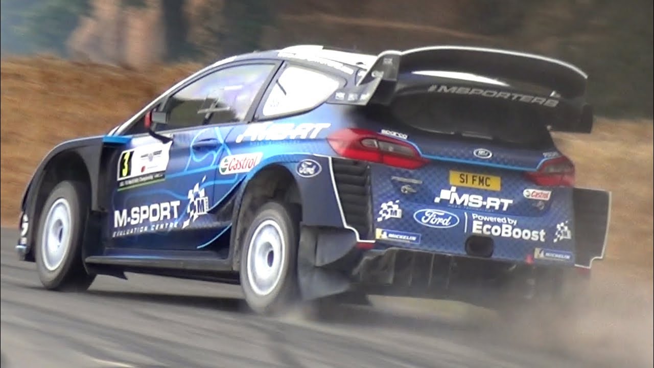 Elfyn Evans SHOW at Goodwood FOS 2019! - Ford Fiesta WRC Donuts, Burnout & More!