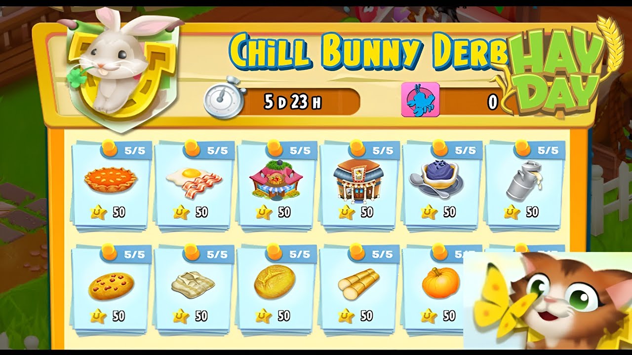 Hay Day Chill Bunny Derby | How to Play Chill Bunny Derby (Tutorial) in Hay Day!