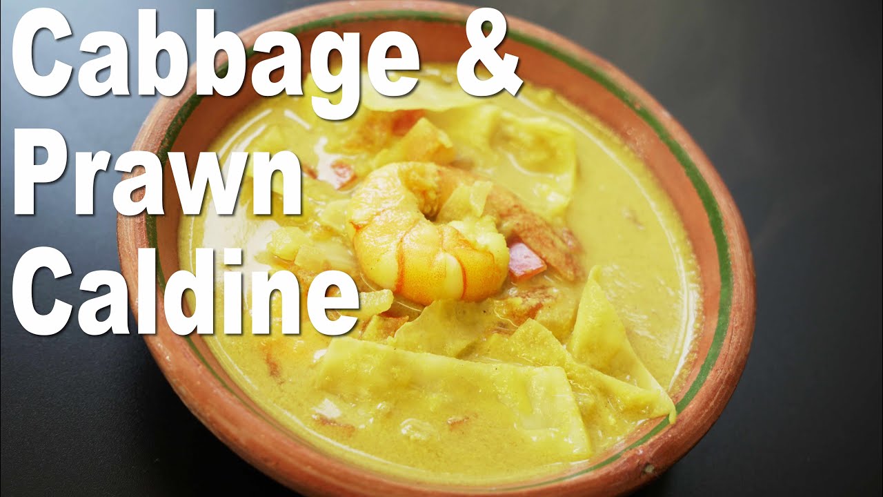 GOAN CABBAGE AND PRAWN CALDINE | GOAN FOOD