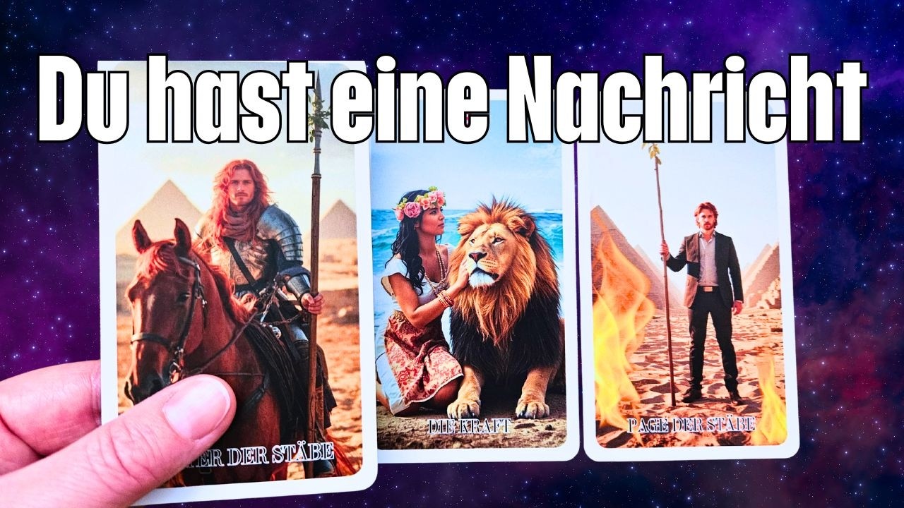 Du hast eine Nachricht | Mach dich bereit | Ohne Vorwarnung | Jemand wird auf dich zukommen