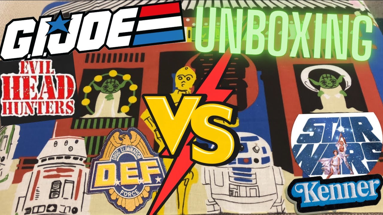 GI Joe VS. Star Wars unboxing! Double action figure  treasures from the  80s and 90s