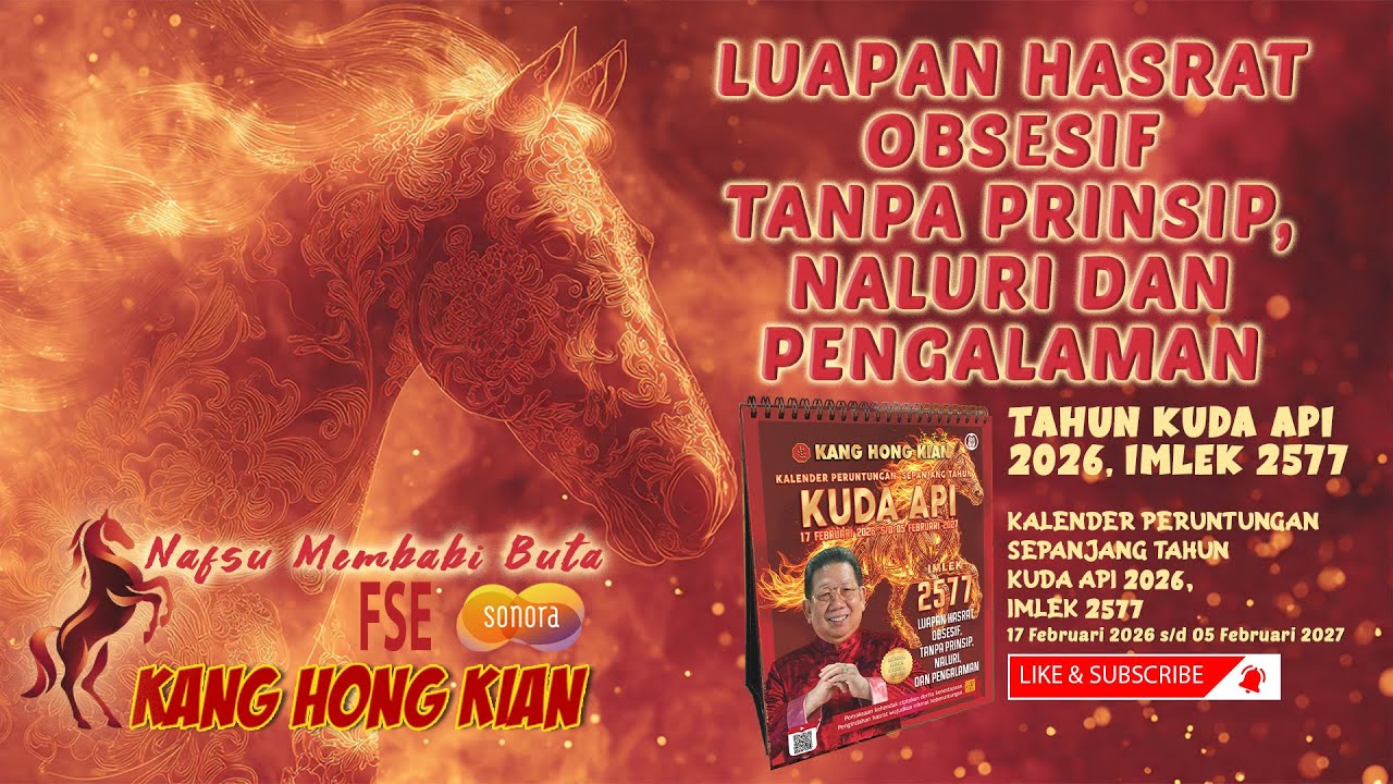 LUAPAN HASRAT OBSESIF TANPA PRINSIP, NALURI & PENGALAMAN, TAHUN KUDA API 2026/2577 / KANG HONG KIAN