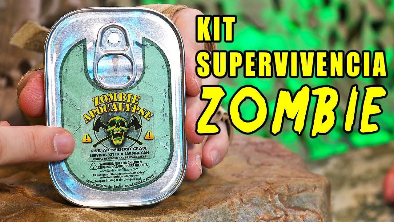 PRUEBO KIT DE SUPERVIVENCIA APOCALIPSIS ZOMBIE EN UNA LATA