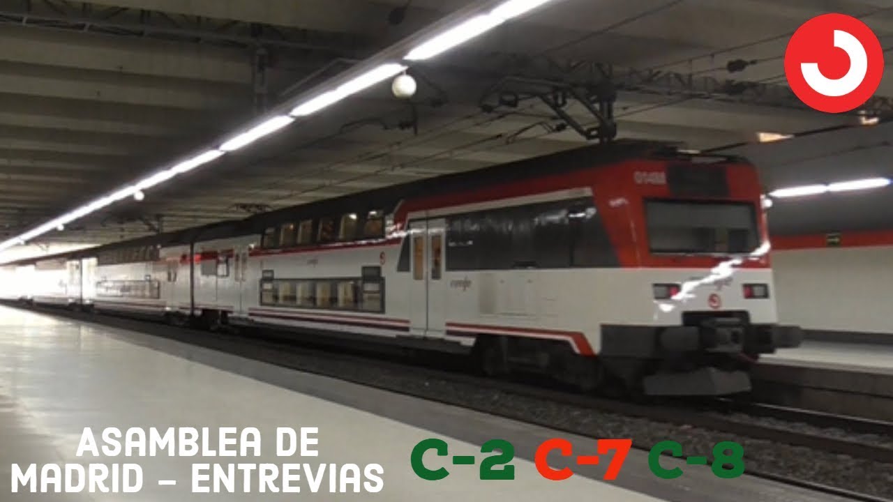Renfe Cercanias: Asamblea De Madrid - Entrevias | C2, C7, C8 [Renfe 446, 450] | ItzAlfredoYT