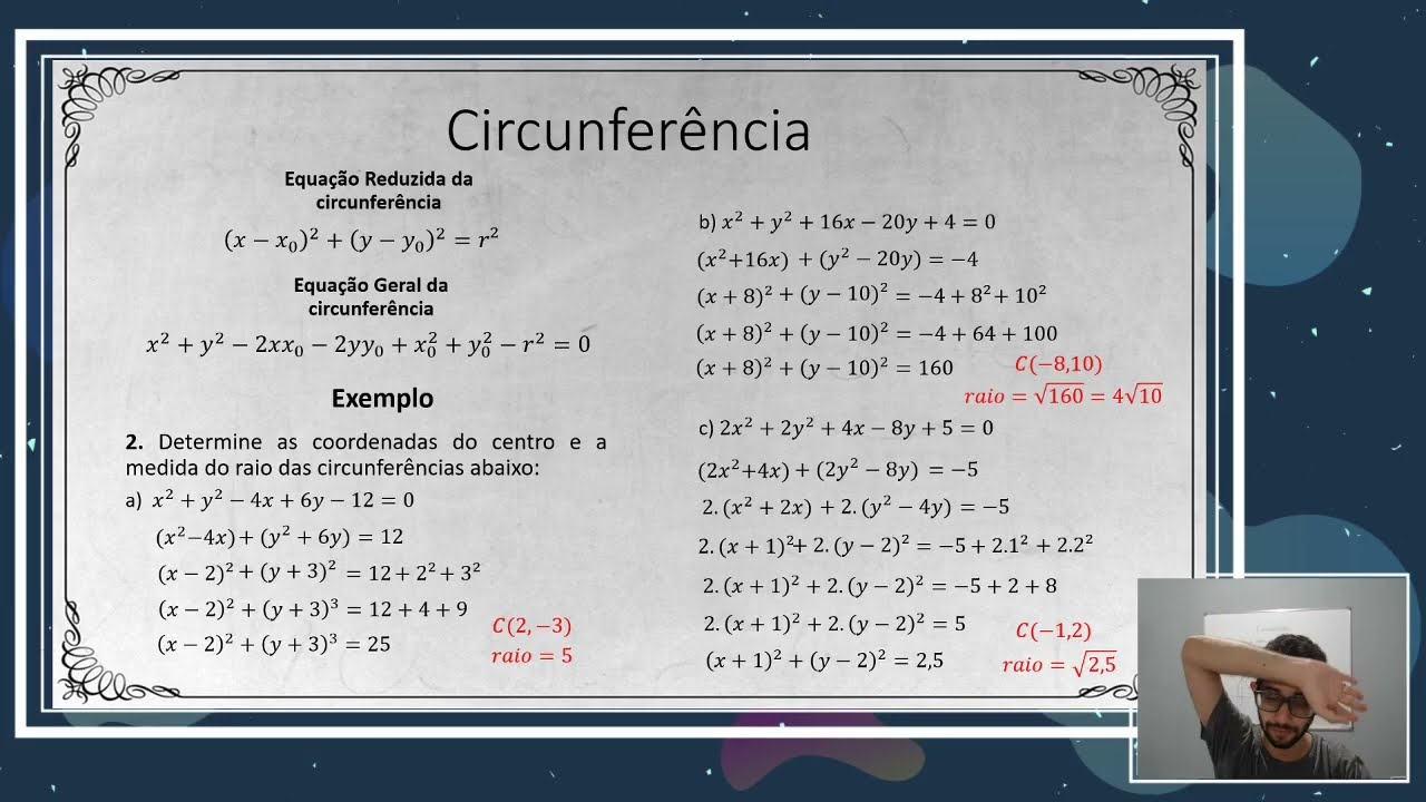 Circunferência: Da equação geral para a equação reduzida
