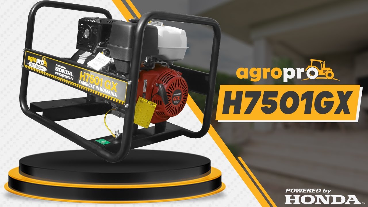 Prezentare generator curent industrial AgroPro H7501GX