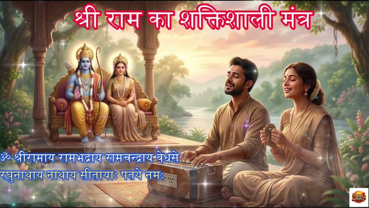 ॐ श्रीरामाय रामभद्राय रामचन्द्राय वेधसे | Ram Mantra Chant | Jai Shri Ram Bhajan
