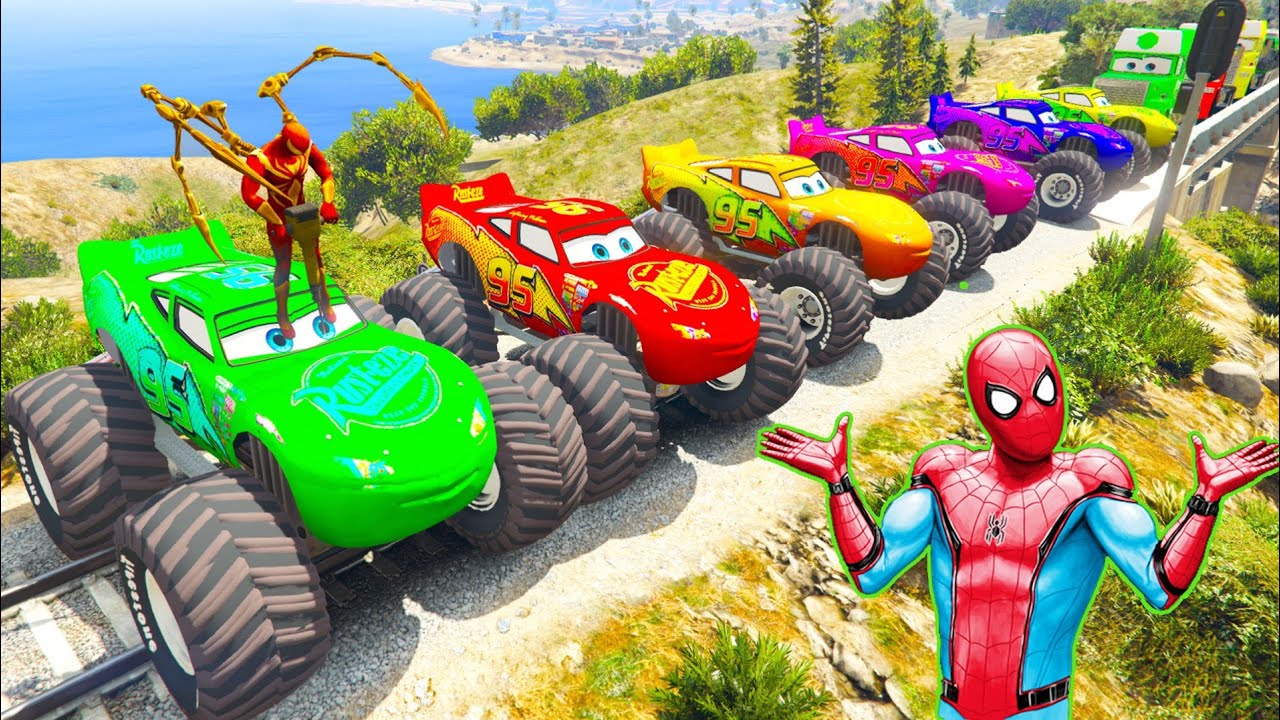 GTA V Epic New Stunt Race For Car Racing Challenge by Trevor and Shark #777