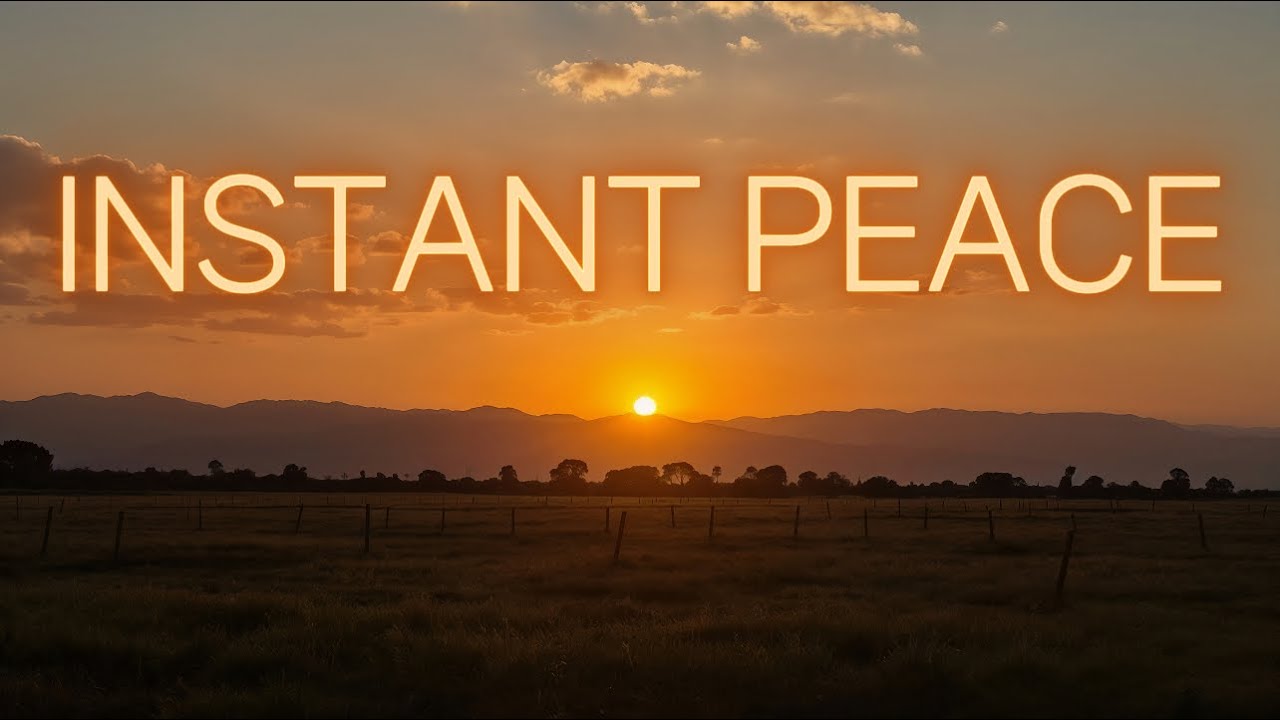 Relaxing Music for a Calm Moment 🌅 Ambient Background with Peaceful Sunset & Nature Sounds