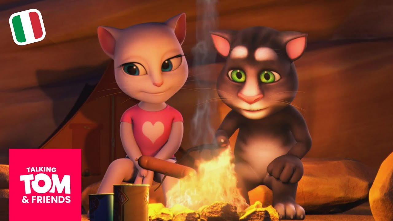Notte di campeggio ⛺🔥🌕 - Talking Tom - Cartoni animati per bambini