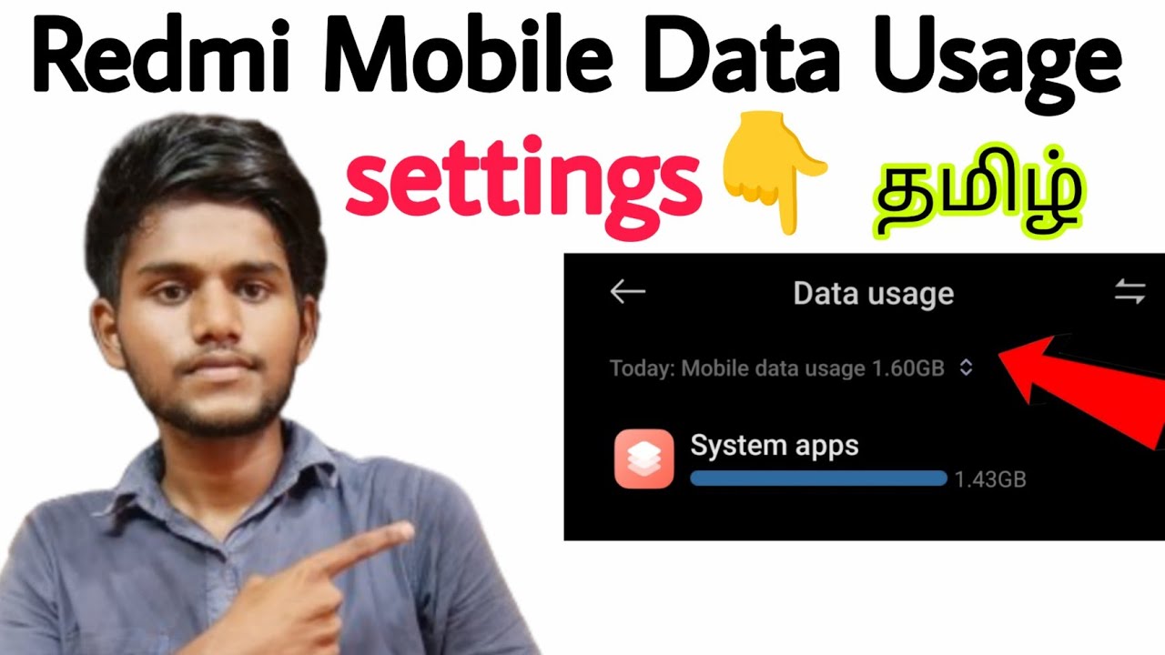redmi mobile data usage settings / redmi data usage settings / how to check internet usage / tamil