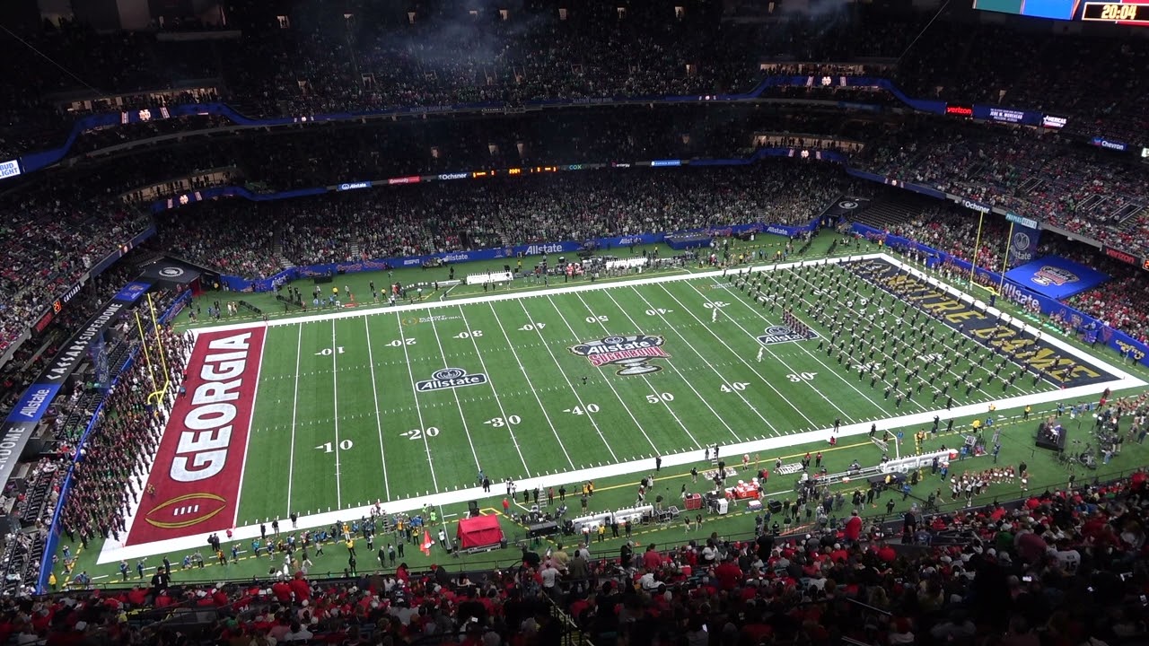 The Notre Dame Marching Band Plays the 2025 Allstate Sugar Bowl