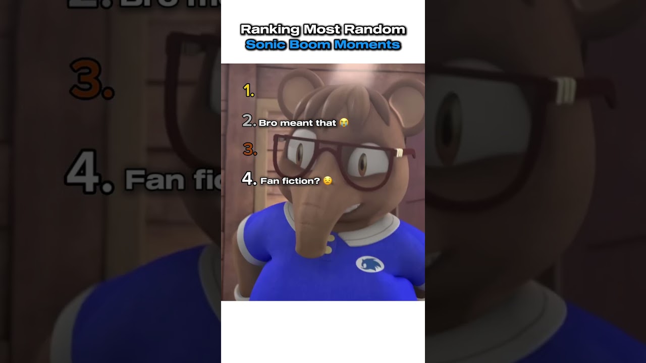 Ranking The Most Random Sonic Boom Moments