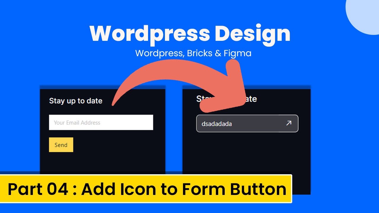 Landing Page Wordpress Design using Bricks: Add Icon to Form