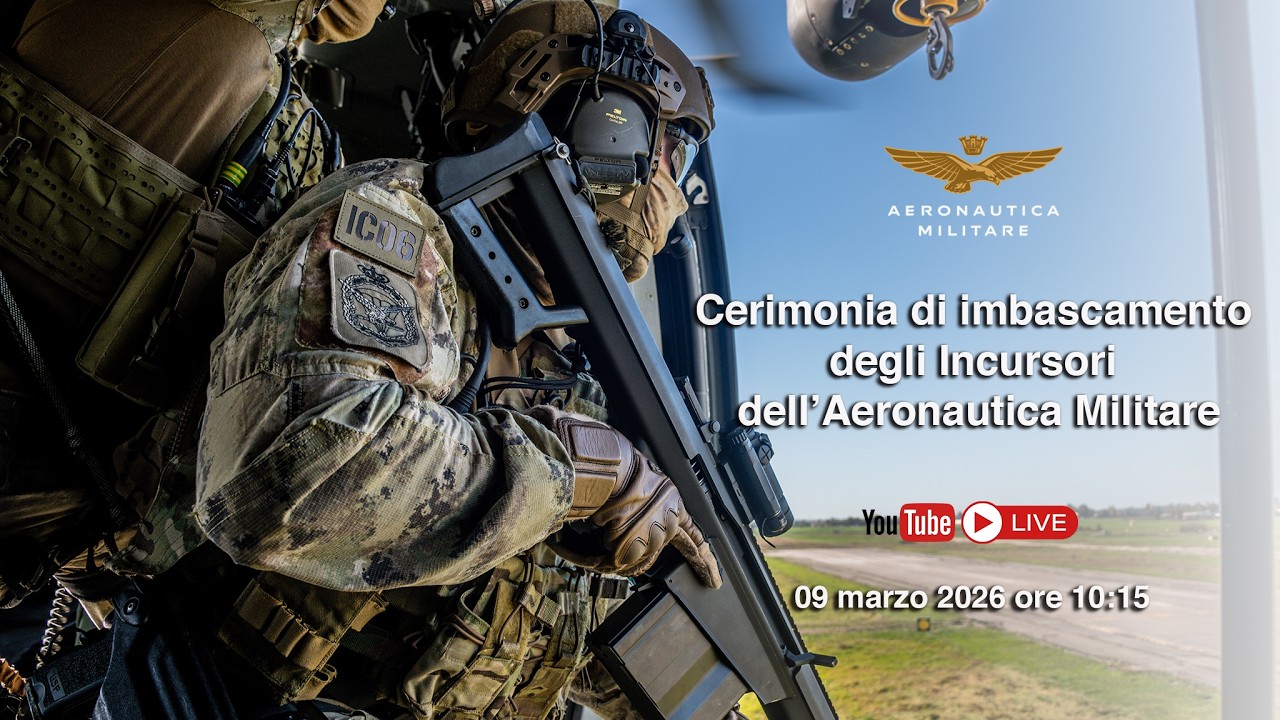 Cerimonia di imbascamento degli Incursori dell'Aeronautica Militare