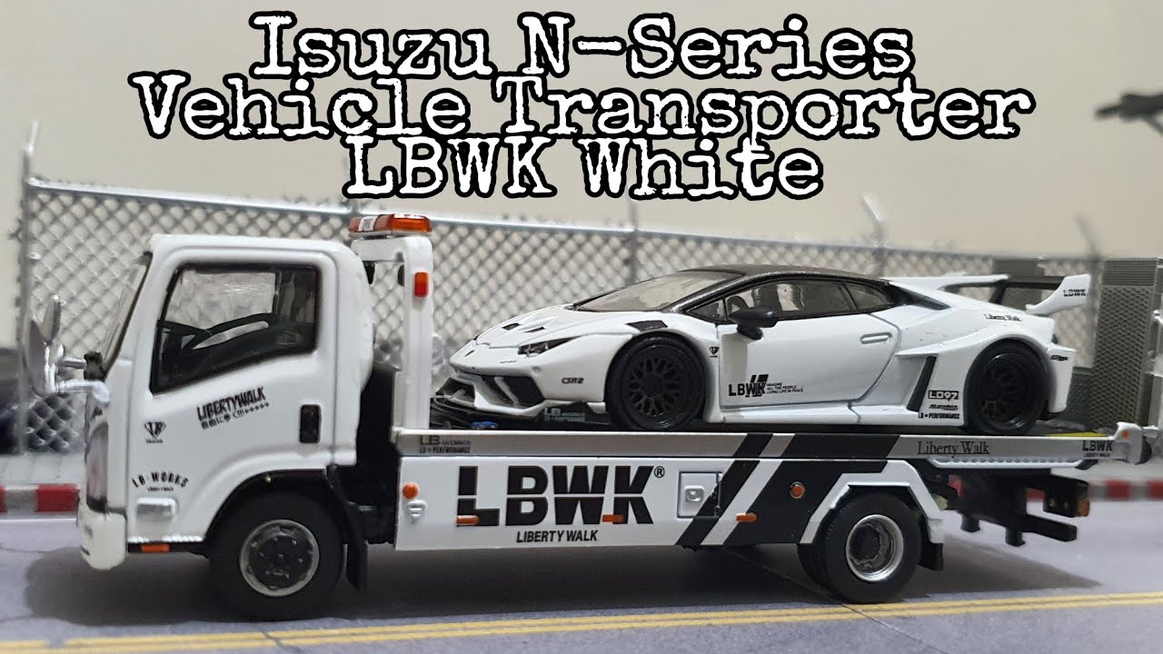 MINI GT Isuzu N-Series Vehicle Transporter LBWK White / No. 356 Unboxing