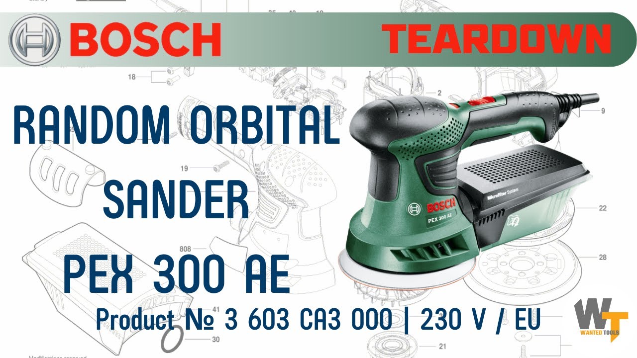 BOSCH PEX 300 AE Random orbital sander #teardown