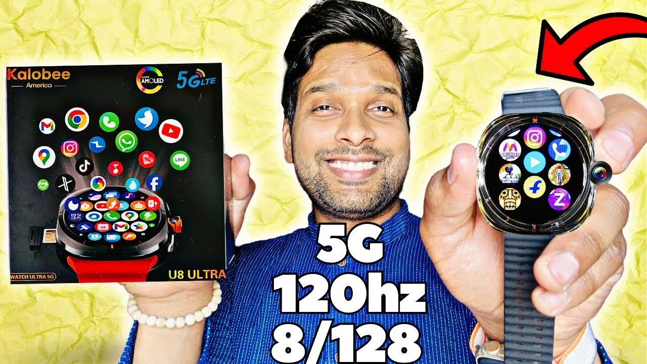 Kalobee U8 ULTRA Amoled Display | 5G LTE Smartwatch | U8 Ultra Review | Kalobee U8 ULTRA REVIEW !