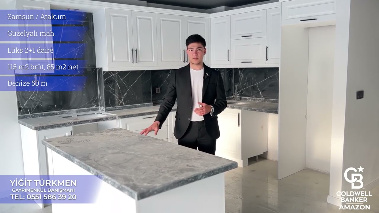 SAMSUN ATAKUM'DA SAHİLDE LÜKS 2+1 DAİRE