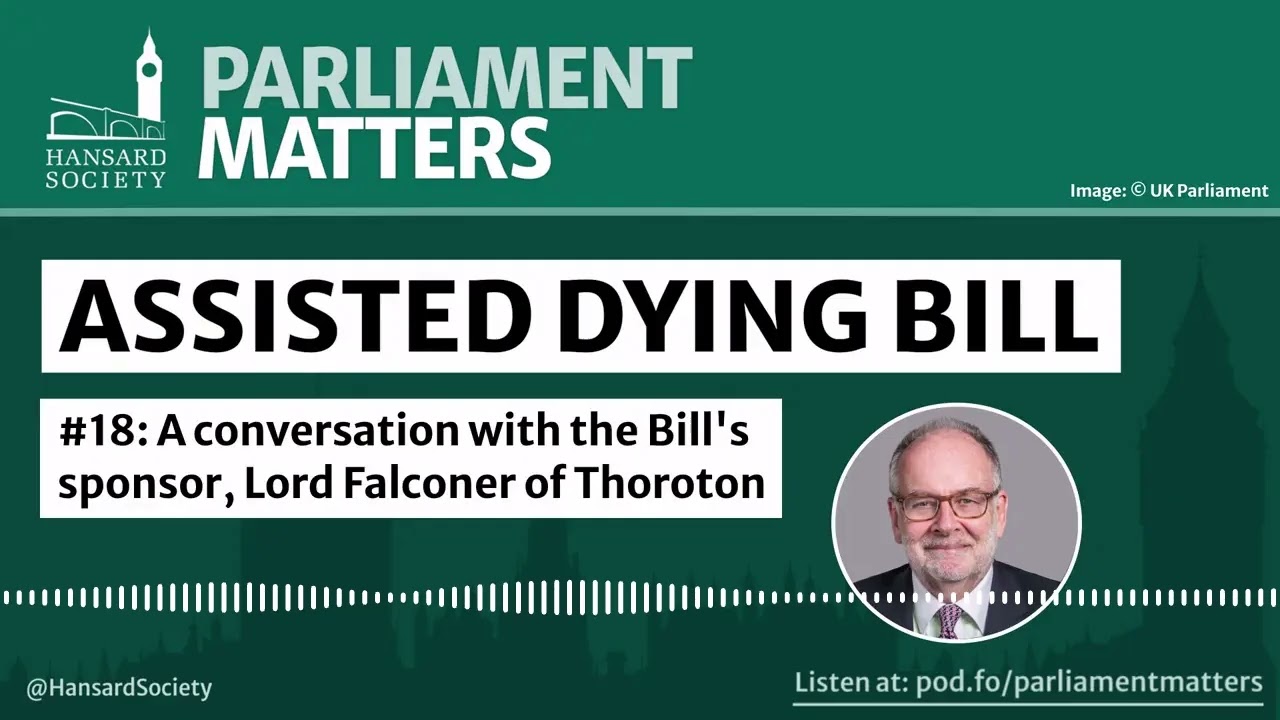 Lord Falconer on the assisted dying bill: What happens next in the House of Lords?