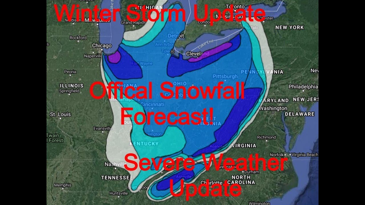Winter Storm/Severe Weather Update w/ Official Snowfall Forecast!