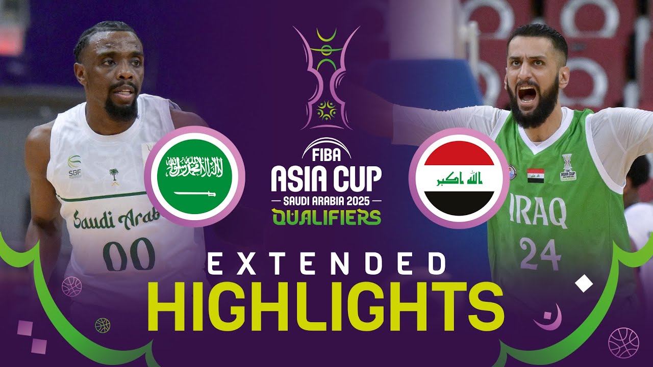 Saudi Arabia 🇱🇧 v Iraq 🇸🇾 | Extended Highlights | FIBA Asia Cup 2025 Qualifiers