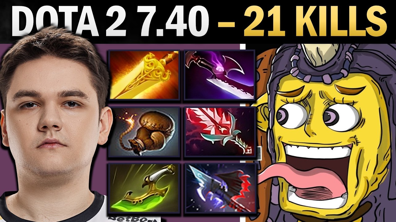 Alchemist Pro Carry with Bloodthorne and 21 Kills - Dota Gameplay