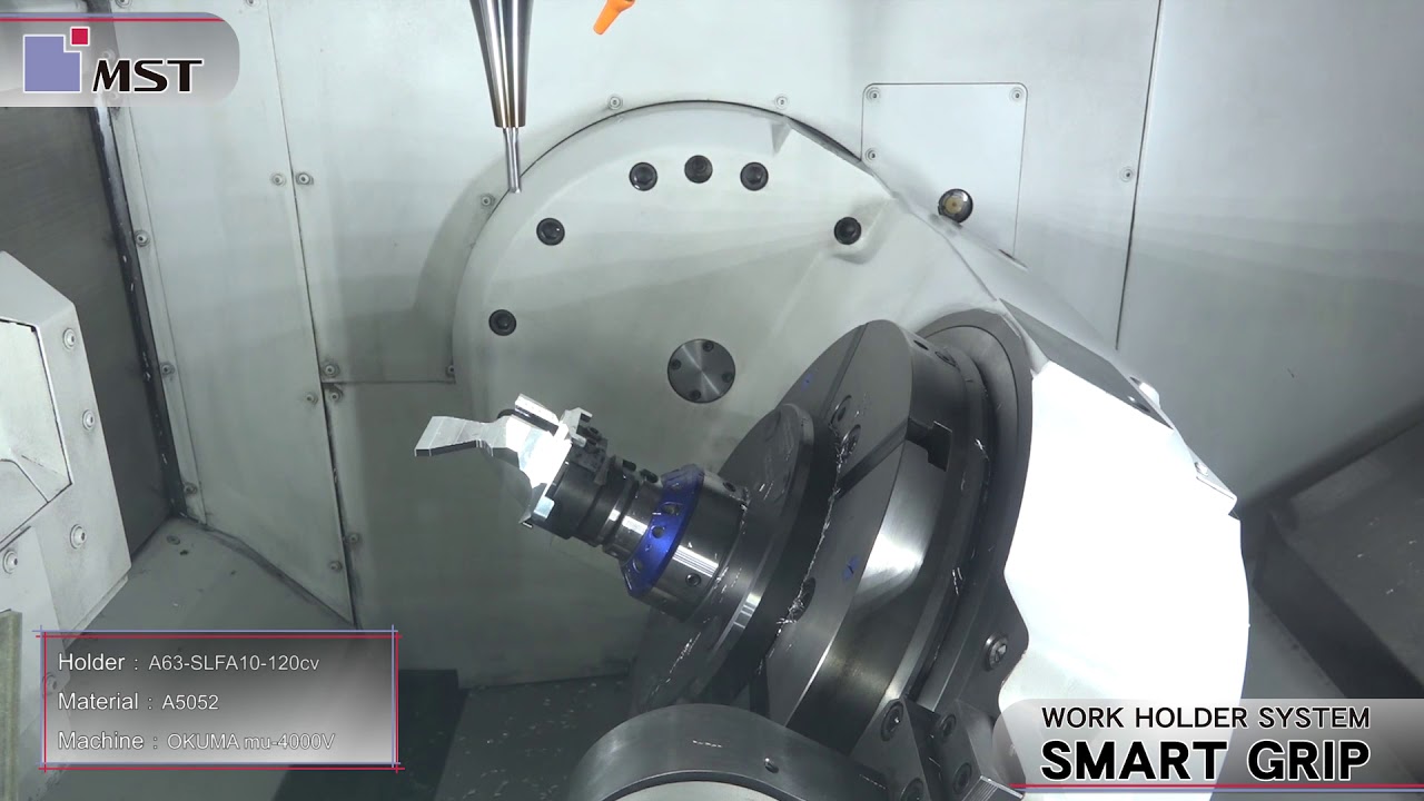 MST Smart Grip on OKUMA MU 4000V Automation system